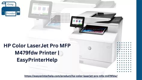 PPT - HP Color LaserJet Pro MFP M479fdw Printer EasyPrinterHelp PowerPoint Presentation - ID ...