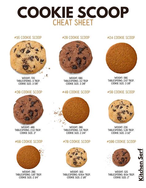 Master Your Cookie Game with this Handy Size Chart - Kitchen Serf