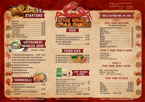 Our Menu - Seafood Restaurant | The King Crab Shack 27th Street of ...