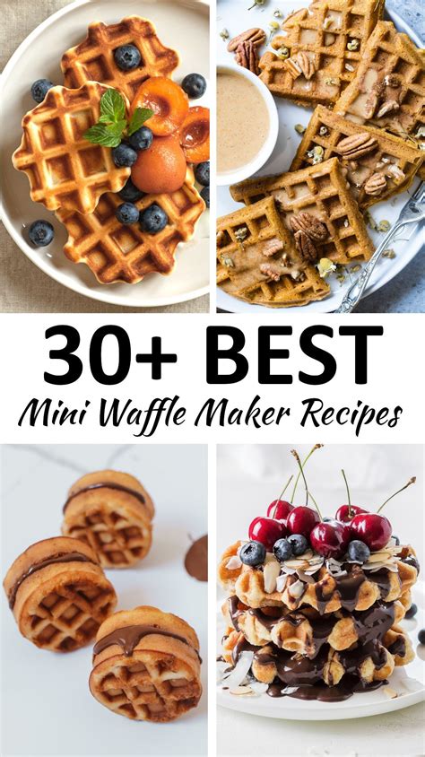 The 30+ BEST Mini Waffle Maker Recipes | Recipe | Waffle maker recipes ...