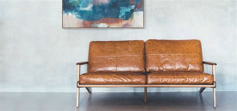 Mid Century Modern Leather Sofa Bed | Baci Living Room