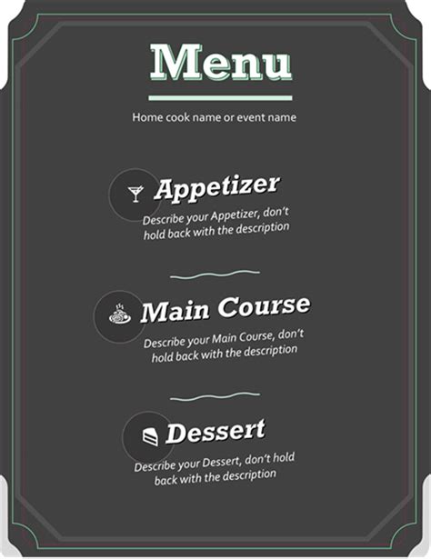 25 Best Free Restaurant Menu Templates for MS Word & Google Docs 2020