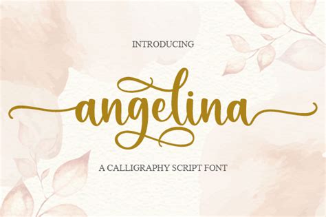 Angelina Windows font - free for Personal