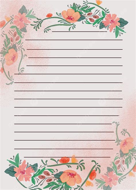 Fundo De Papel De Letra Floral Rosa Papel de Parede Para Download Gratuito - Pngtree