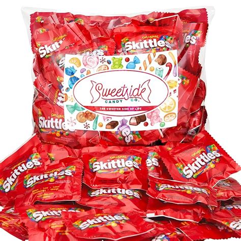 Buy Skittles Candy Bulk - 4 lb Skittles Bulk Candy Pack - Big Bag of Original Rainbow Fun Size ...