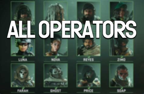 Modern Warfare 2: All 23 Operators in MW2 at Launch Day