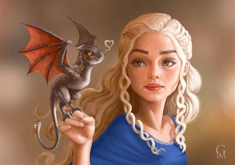 Daenerys and Drogon by GloriaPM on DeviantArt