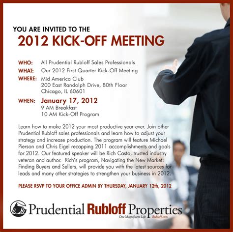 Kick Off Meeting Email Template