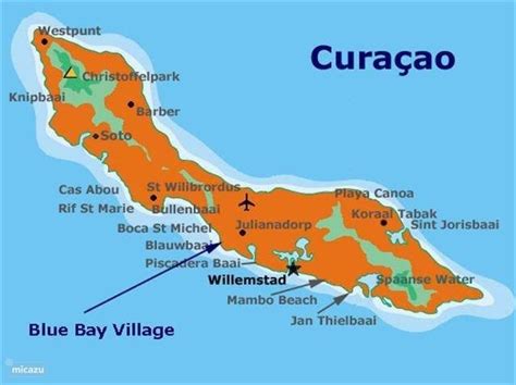 Stranden Curacao Kaart | Kaart