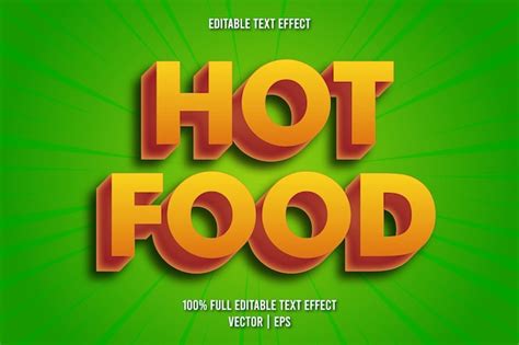 Premium Vector | Hot spicy text logo font effect