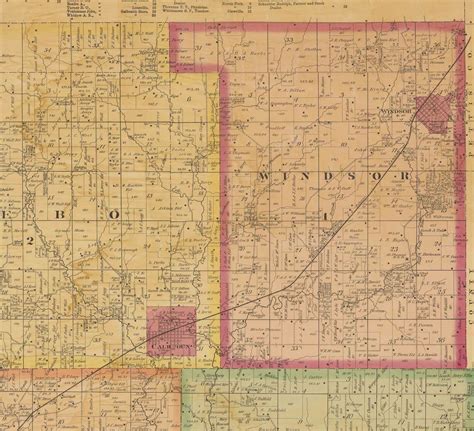 Henry County Missouri 1877 Old Wall Map with Landowner & | Etsy