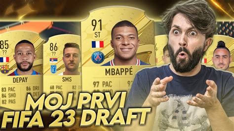 Moj PRVI FIFA 23 Draft! *Mbappe NE promašuje* - YouTube