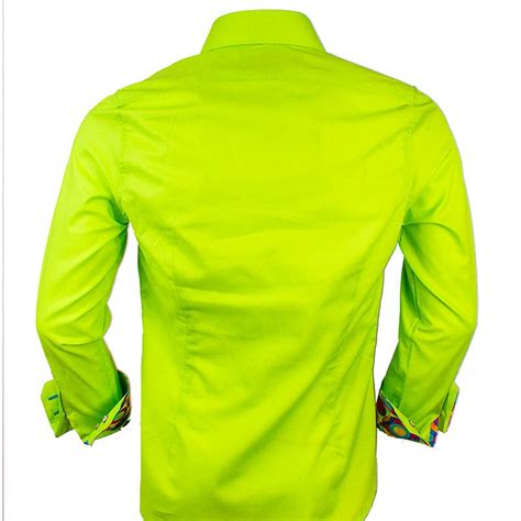 Lime Green Men's Dress Shirt Made to Order in USA - Etsy