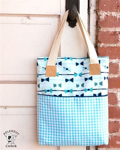 A New Tote Bag Sewing Pattern - The Polka Dot Chair