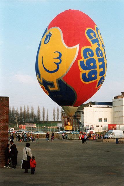 Cadbury's World - Creme Egg hot air balloon by isemantics, via Flickr Flying Balloon, Air ...