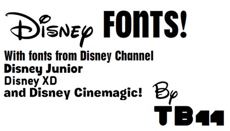 Disney fonts by TypicalBro44 on DeviantArt