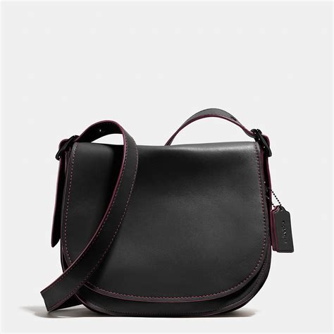 Lyst - Coach Saddle Bag In Glovetanned Leather in Black