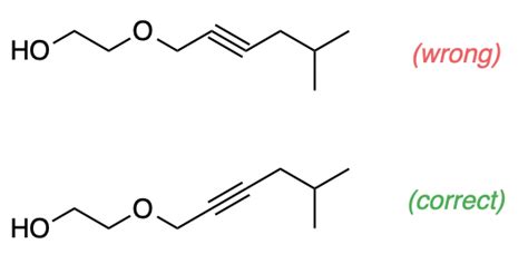 organic chemistry - How should a triple bond be depicted in skeletal structures? - Chemistry ...