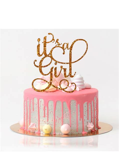 It's a Girl Cake Topper Baby Shower Cake Topper Baby | Etsy