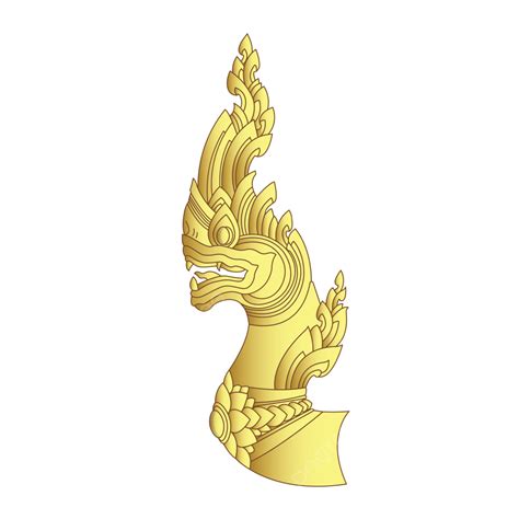 Golden Khmer Dragon Head Artworks Ornament Vector, Khmer Dragon Head Artworks Golden, Khmer ...