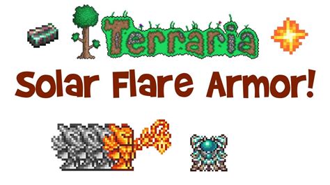 Terraria Solar Flare Armor! (how to get/make/craft, set bonus, 1.3 gear) - YouTube