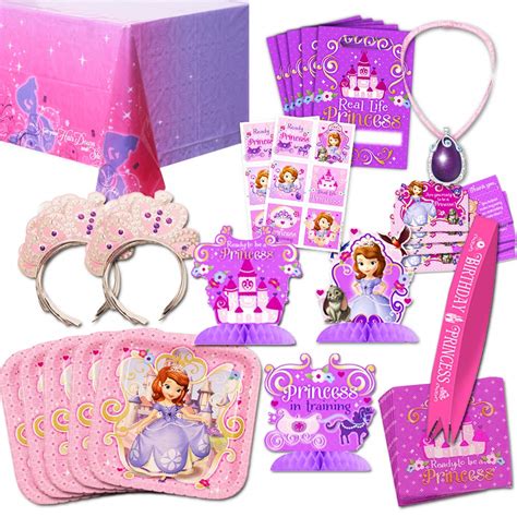 Disney Sofia the First Party Supplies Value Set-- Birthday Party Plates ...