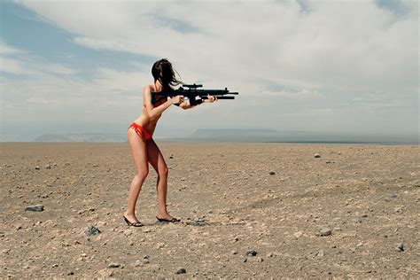 Israeli Female Soldiers On Beach