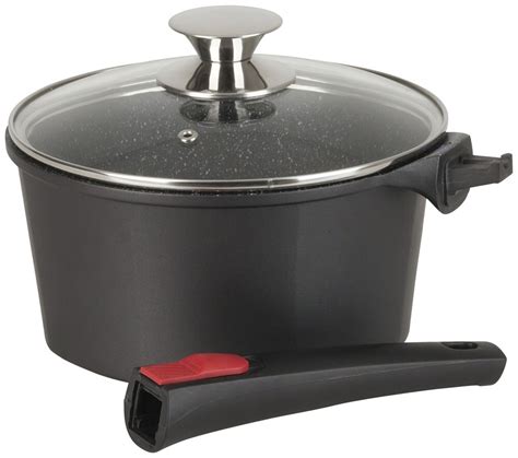 Induction Saucepan 20cm with Removeable Handle & Lid - ROVIN