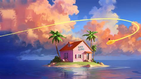 Free download | HD wallpaper: anime house, Son Goku, Dragon Ball, Master Roshi | Wallpaper Flare