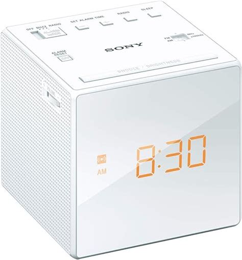 Amazon.com: Sony Clock Radio ICF-C1: FM / AM / FM Wide corresponding Sleep Timer White ICF-C1 W ...