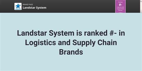 Landstar System NPS & Customer Reviews | Comparably