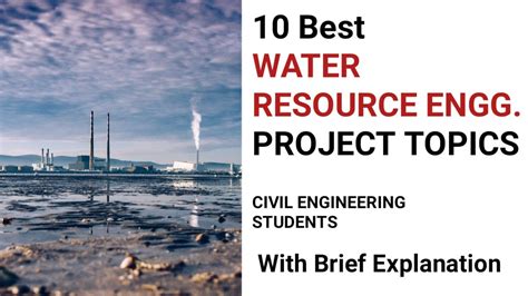 Final year projects topics on WATER RESOURCE ENGINEERING | CIVIL ENGINEERING | - YouTube