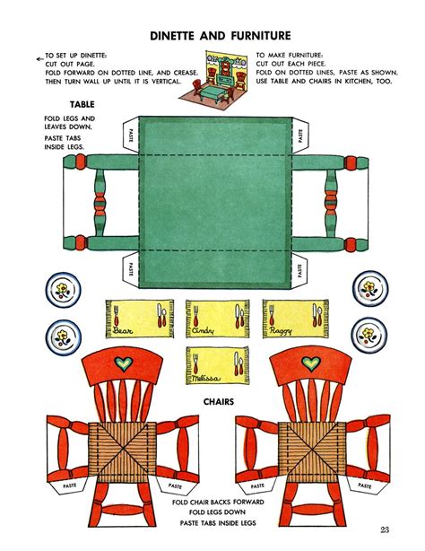 Paper Doll House Furniture Paper Doll Printable Digital Download | ubicaciondepersonas.cdmx.gob.mx