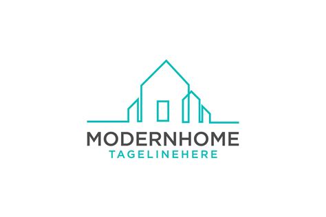 Modern Home | Logo templates, Home logo, Modern house