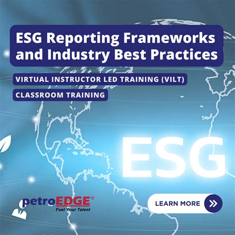 ESG Reporting Frameworks & Industry Best Practices - Classroom Training - EnergyEdge | Energy ...