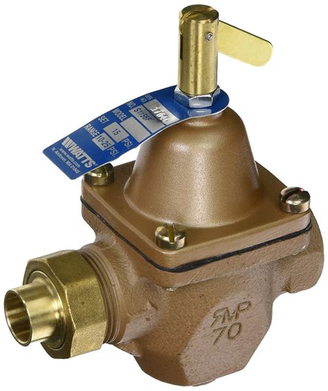 Watts SB1156F High Capacity Feed Water Pressure Regulators, 1/2 in. (15mm), Bronze, 1, Series ...