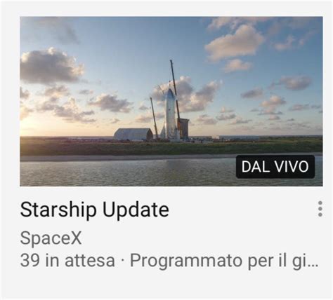 I found this scheduled Starship Update livestream on YouTube that got cancelled. Perhaps ...