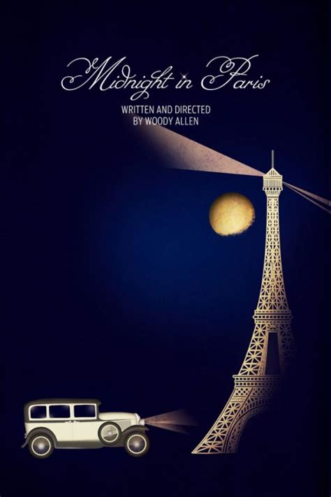 Poster Midnight in Paris (2011) | Movie posters, Paris poster, Paris movie