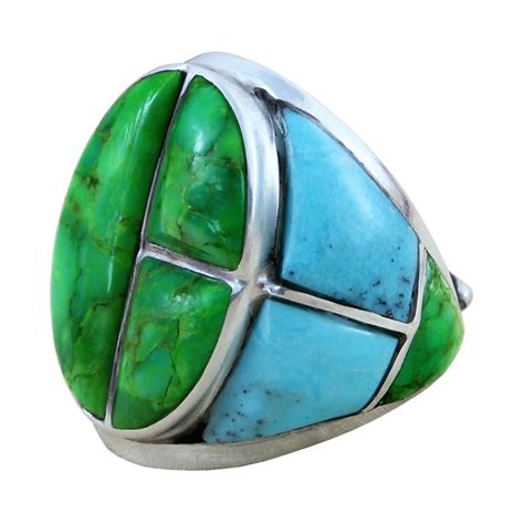 Green Turquoise Ring high quality silver big ring vy jewerly Jewelry Sites, Cheap Jewelry ...