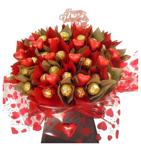 Valentines Ferrero Rocher Chocolate Bouquet.