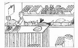 Imagen De Un Mercado Para Colorear En Dibujos Animados  Imagui sketch template