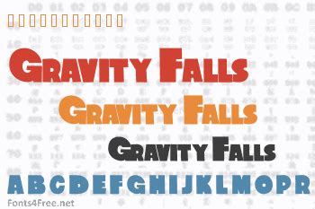 Gravity Falls Font Download - Fonts4Free