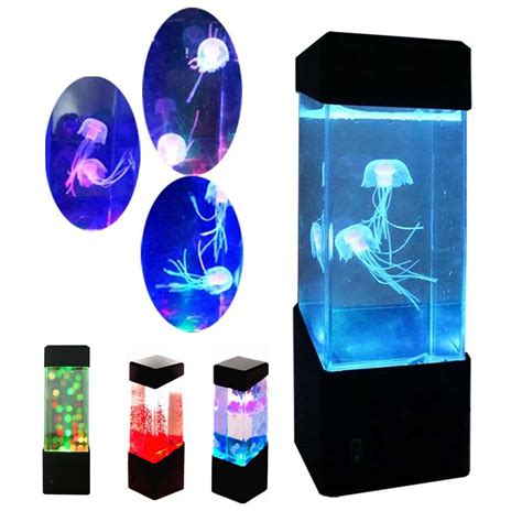 Jellyfish Aquarium LED Multicolor Lighting Fish Tank Mood Lamp Night Light New | eBay