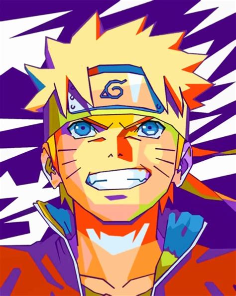 Naruto Pop Art - NEW Paint By Numbers - Painting By Numbers for Adults