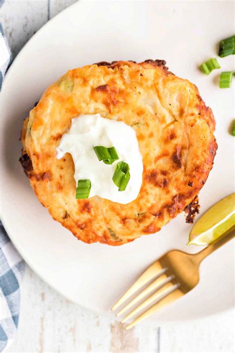 Fried Mashed Potatoes with Cheese - Potato Cakes in a Skillet