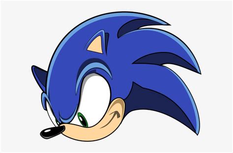 The Hedgehog By J - Sonic Head Png Transparent PNG - 599x461 - Free Download on NicePNG