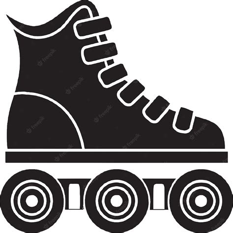 Premium Vector | Roller skating party logo design icon