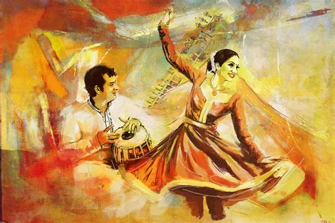 Kathak Dancer Painting by Catf | Pixels