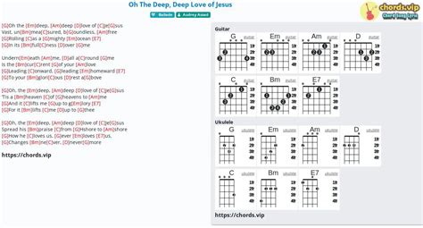 Chord: Oh The Deep, Deep Love of Jesus - tab, song lyric, sheet, guitar, ukulele | chords.vip