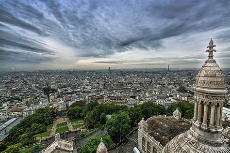 View of Paris from the top of the Basilica Sacre Coeur, Montmartre Photograph by Sanchez ...